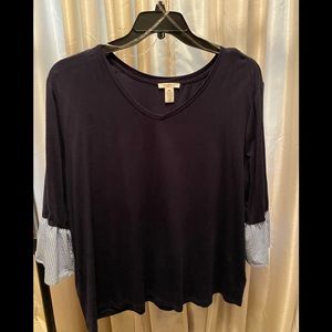 Westbound navy tee 2X